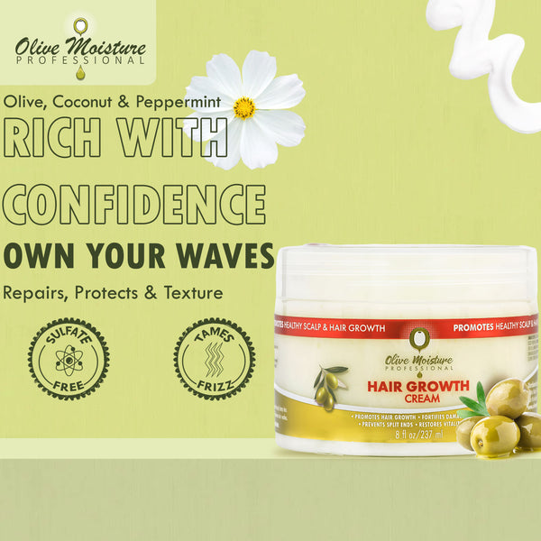 Olive Moisture Professional Hair Growth Cream - 237ml