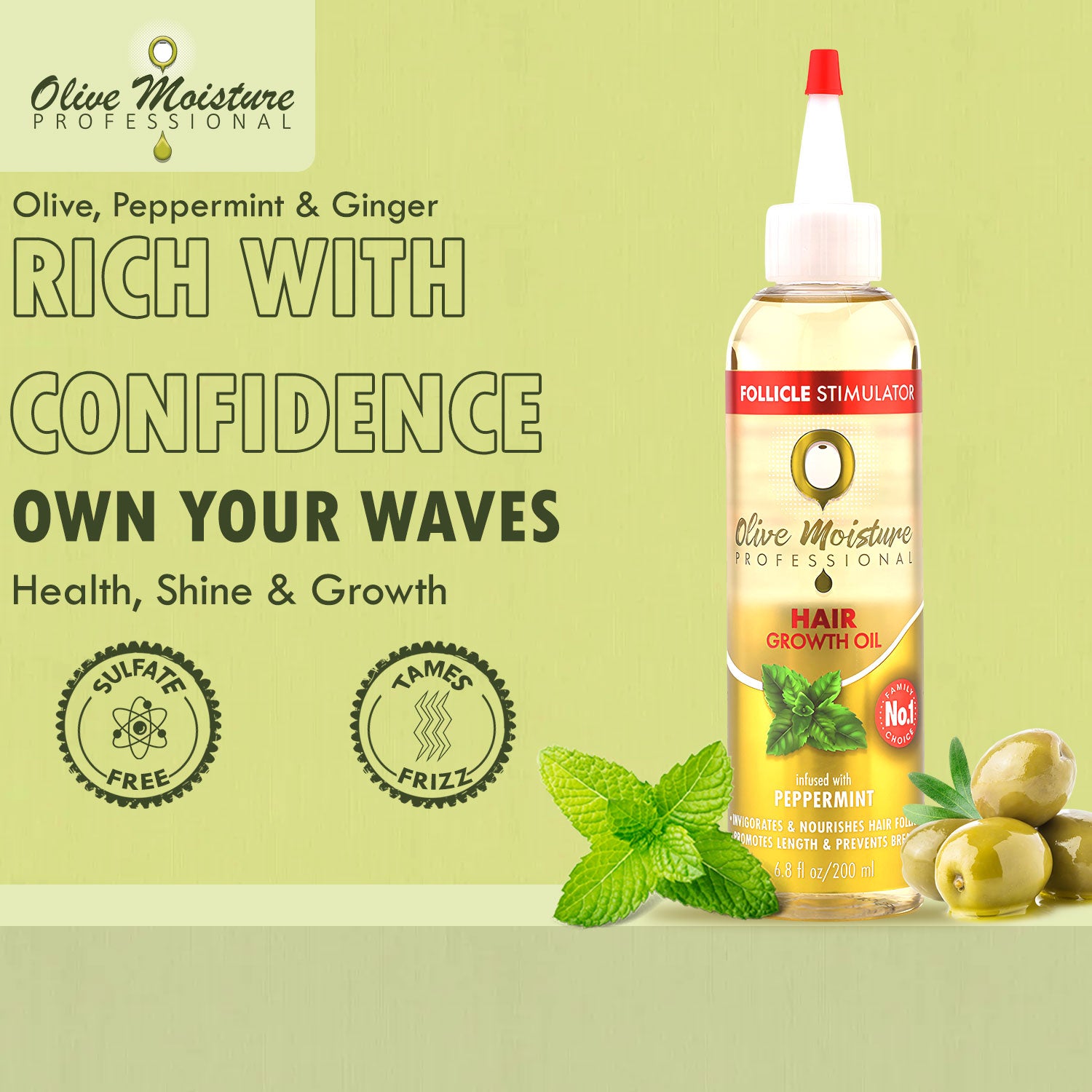Olive Moisture Professional Hair Growth Oil - 200ml