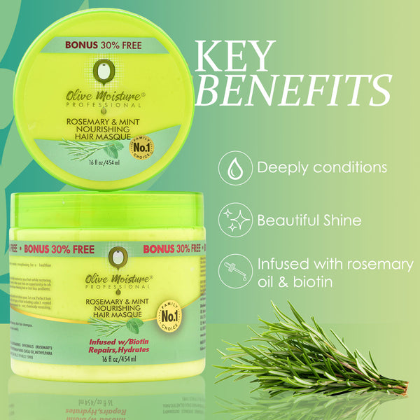 Olive Moisture Professional Rosemary And Mint Nourishing Hair Mask 454ml