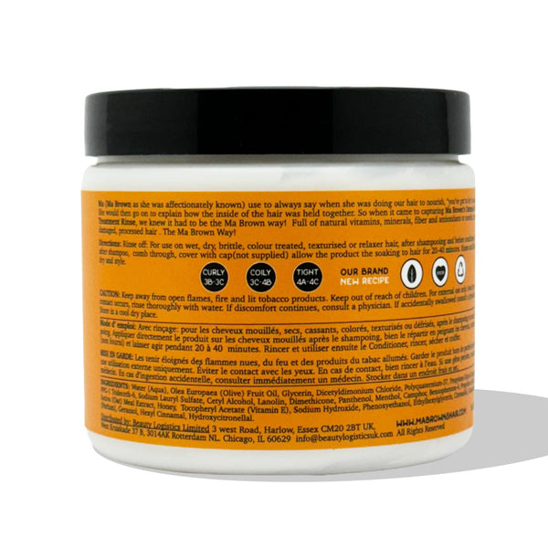 Ma Browns Protein Steam Treatment Rinse With Oatmeal And Honey - 454g