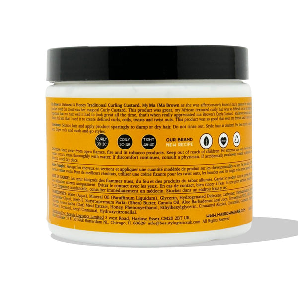 Ma Browns Traditional Curling Custard With Oatmeal And Honey - 454g