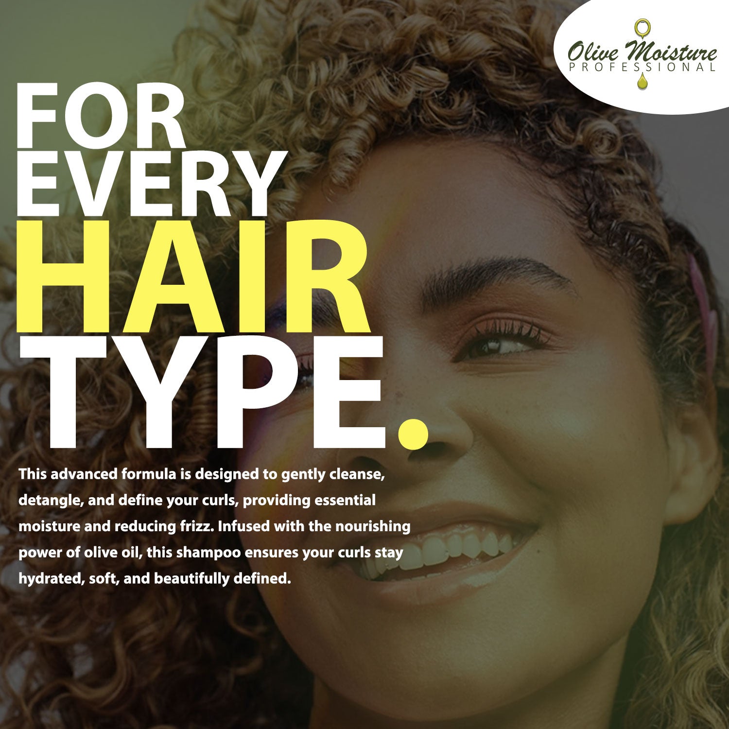 Olive Moisture Professional Curl Defining Detangling Shampoo - 473ml