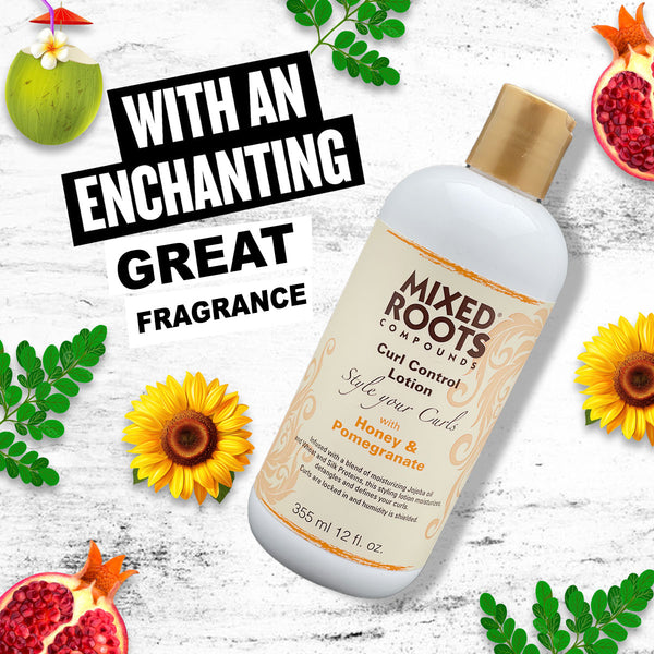Mixed Roots Compounds Curl Control Lotion 355ml Style your Curl Honey & Pomegranate - Afro Hair Boutique