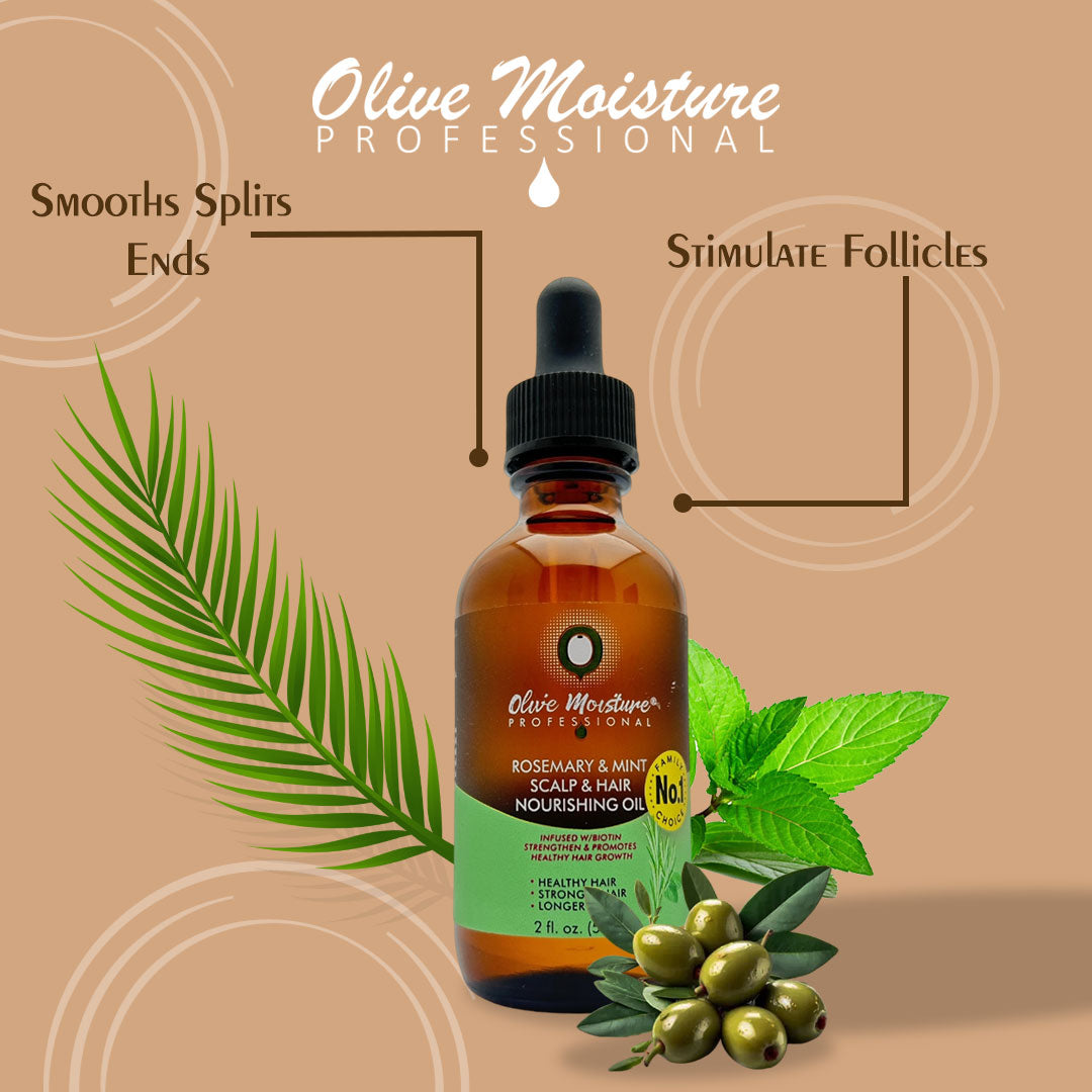 Olive Moisture Professional Rosemary And Mint Scalp And Hair Nourishing Oil 59ml - Afro Hair Boutique