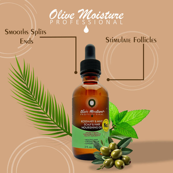 Olive Moisture Professional Rosemary And Mint Scalp And Hair Nourishing Oil 59ml - Afro Hair Boutique