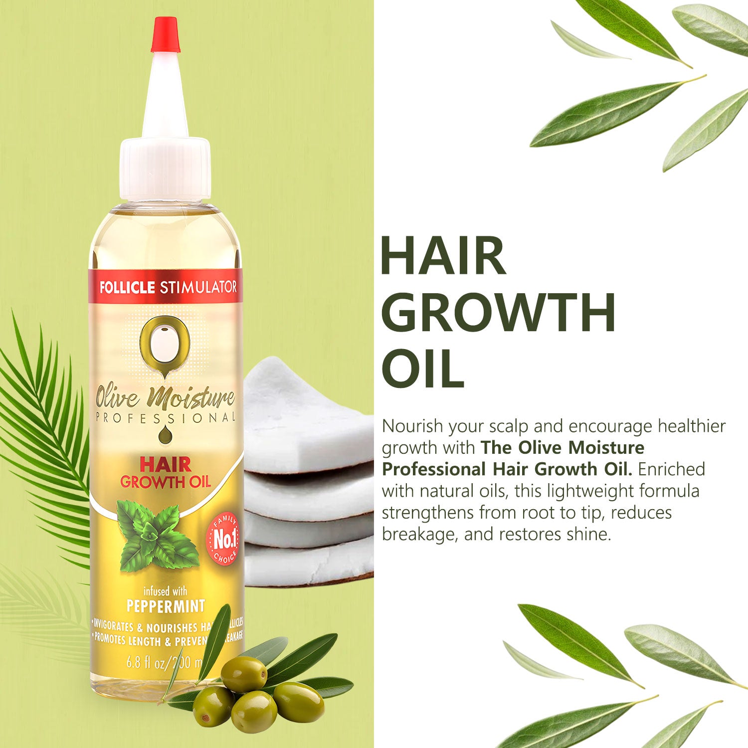 Olive Moisture Professional Hair Growth Oil - 200ml