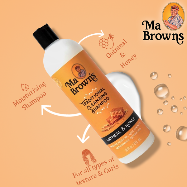 Ma Browns Traditional Cleansing Shampoo With Oatmeal And Honey - 473ml
