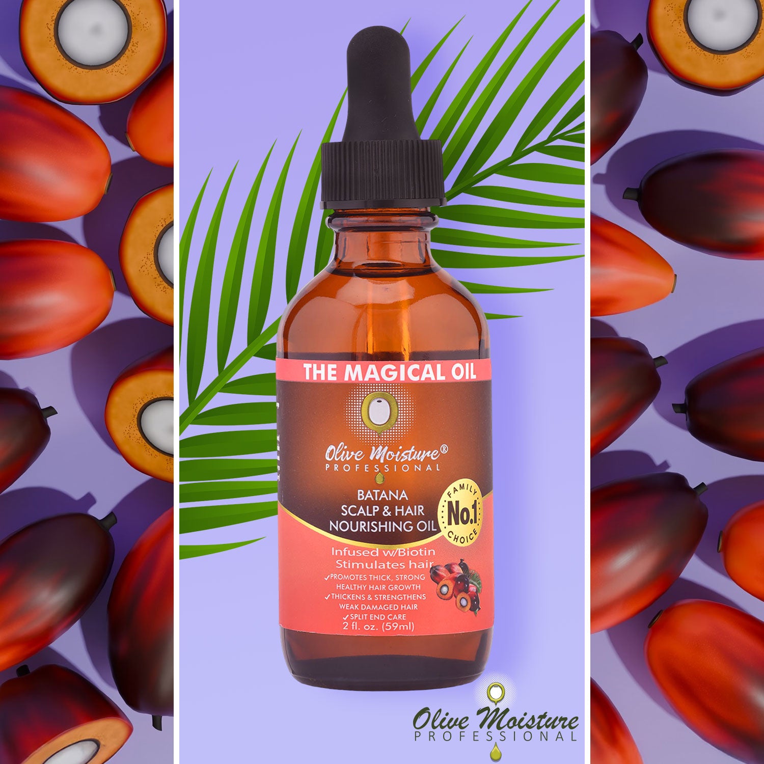 Olive Moisture Professional Batana Scalp And Hair Nourishing Oil 59ml