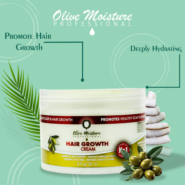 Olive Moisture Professional Hair Growth Cream - 237ml - Afro Hair Boutique