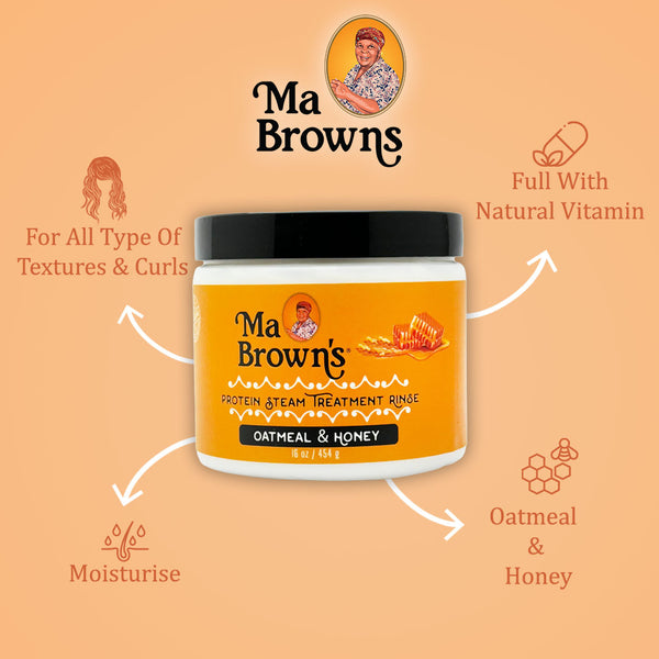 Ma Browns Protein Steam Treatment Rinse With Oatmeal And Honey - 454g