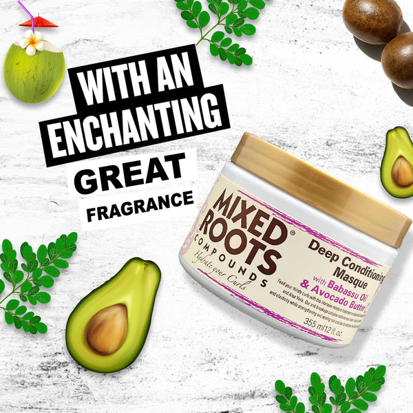 Mixed Roots Compounds Deep Conditioning Masque 355ml Babassu & Avocado Butter - Afro Hair Boutique