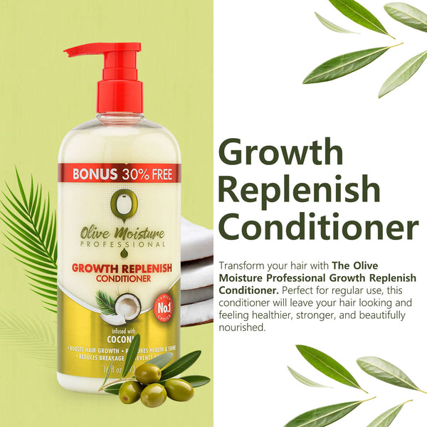 Olive Moisture Professional Growth Replenish Conditioner - 473ml