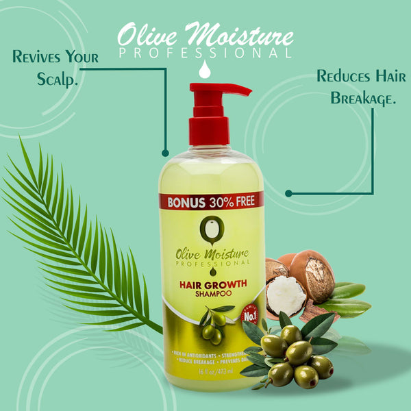 Olive Moisture Professional Hair Growth Shampoo - 473ml - Afro Hair Boutique