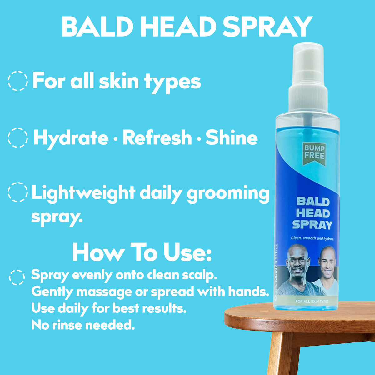 Bump Free Bald Head Spray 100ml