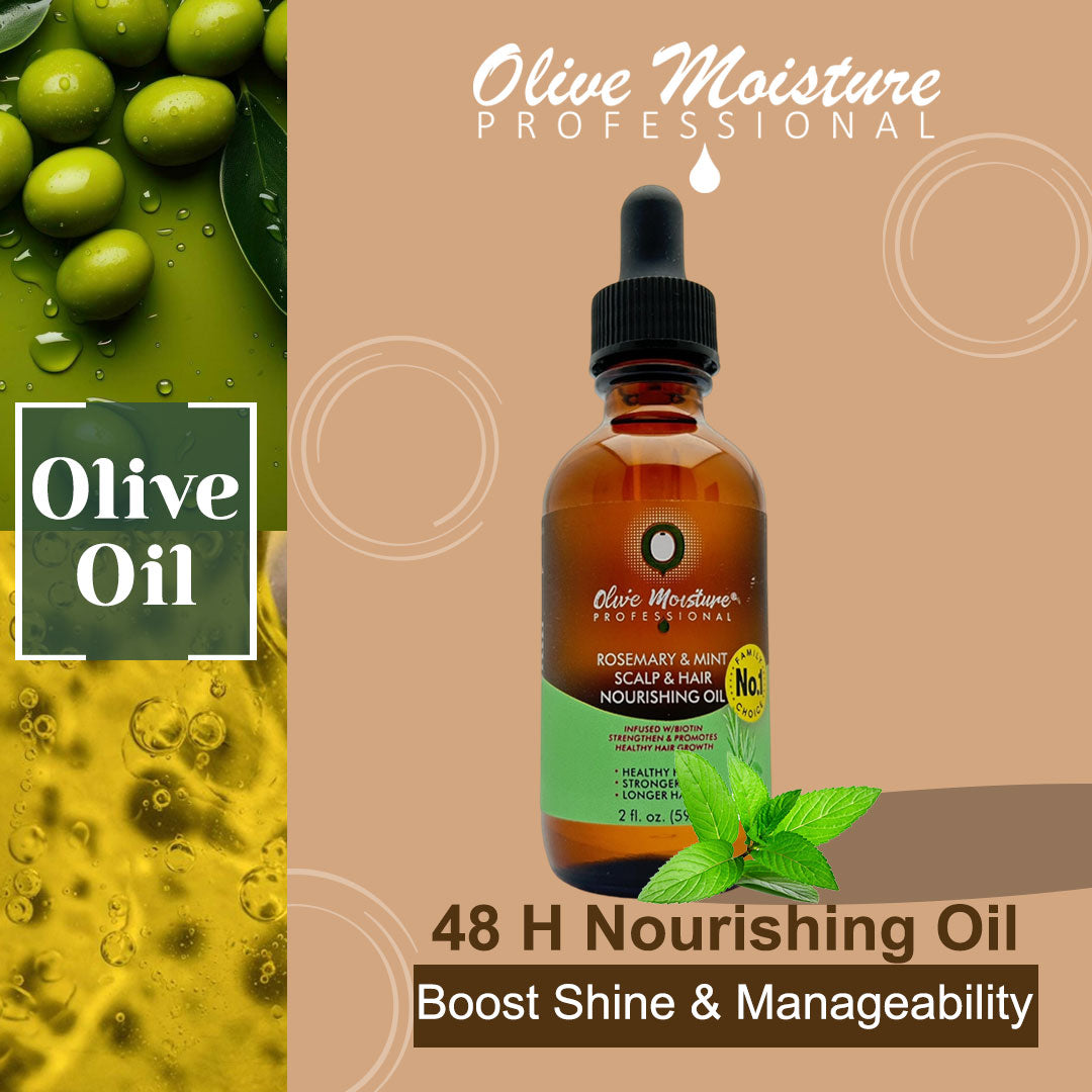 Olive Moisture Professional Rosemary And Mint Scalp And Hair Nourishing Oil 59ml - Afro Hair Boutique