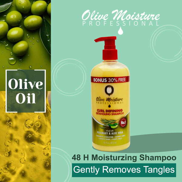 Olive Moisture Professional Curl Defining Detangling Shampoo - 473ml - Afro Hair Boutique