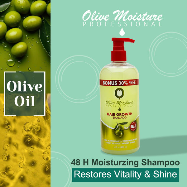 Olive Moisture Professional Hair Growth Shampoo - 473ml - Afro Hair Boutique