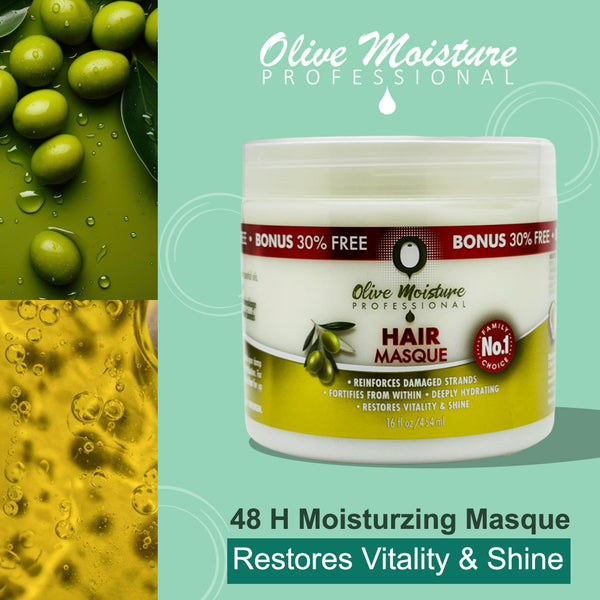 Olive Moisture Professional Hair Masque - 454ml - Afro Hair Boutique
