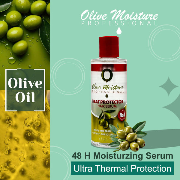 Olive Moisture Professional Heat Protector Hair Serum - 177ml - Afro Hair Boutique