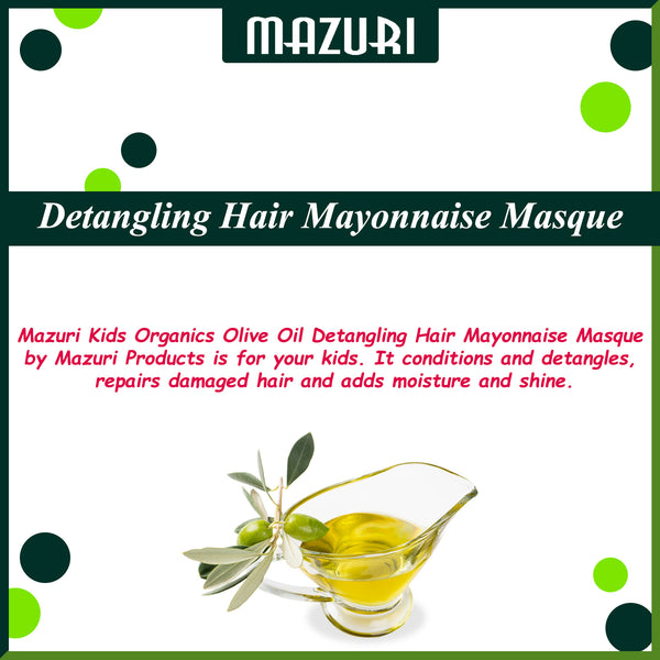 Mazuri Kids Olive Oil Detangling Hair Mayonnaise Masque 455g - Afro Hair Boutique