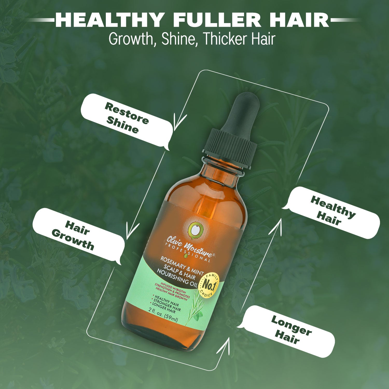 Olive Moisture Professional Rosemary And Mint Scalp And Hair Nourishing Oil 59ml