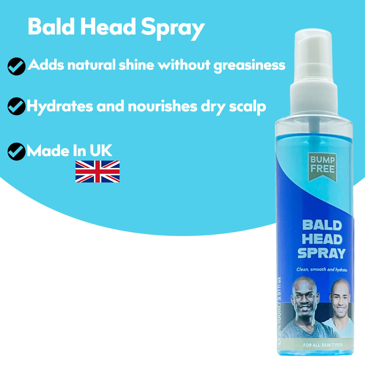 Bump Free Bald Head Spray 100ml