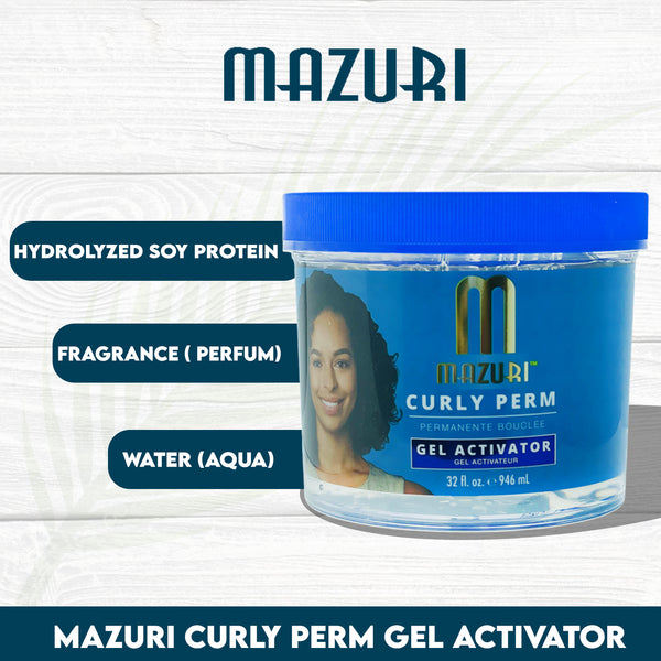 Mazuri Curly Perm | Moisturizer Spray, Activator Lotion & Gel Activator - Afro Hair Boutique