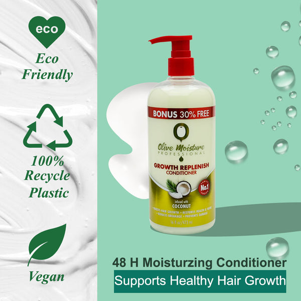 Olive Moisture Professional Growth Replenish Conditioner - 473ml - Afro Hair Boutique
