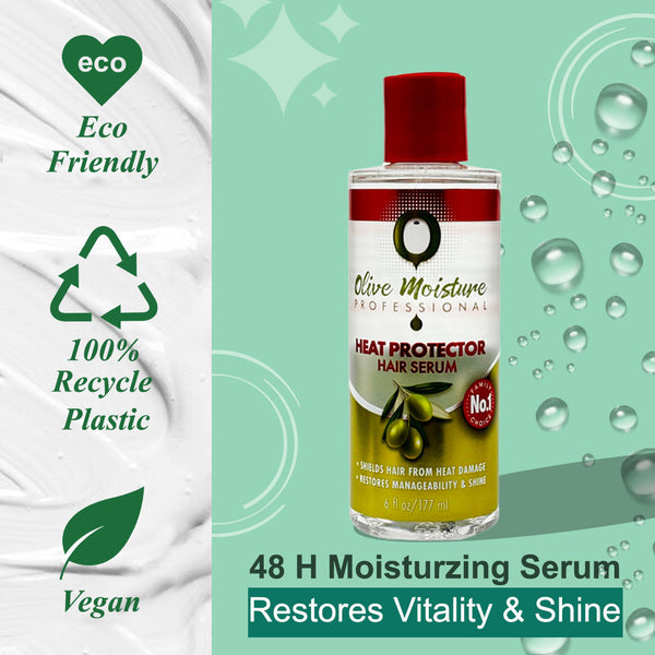 Olive Moisture Professional Heat Protector Hair Serum - 177ml - Afro Hair Boutique