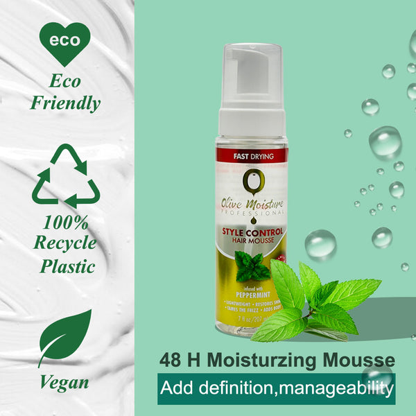 Olive Moisture Professional Style Control Hair Mousse 500ml / 207ml - Afro Hair Boutique
