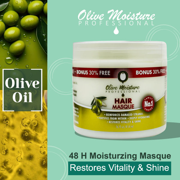 Olive Moisture Professional Hair Masque - 454ml - Afro Hair Boutique