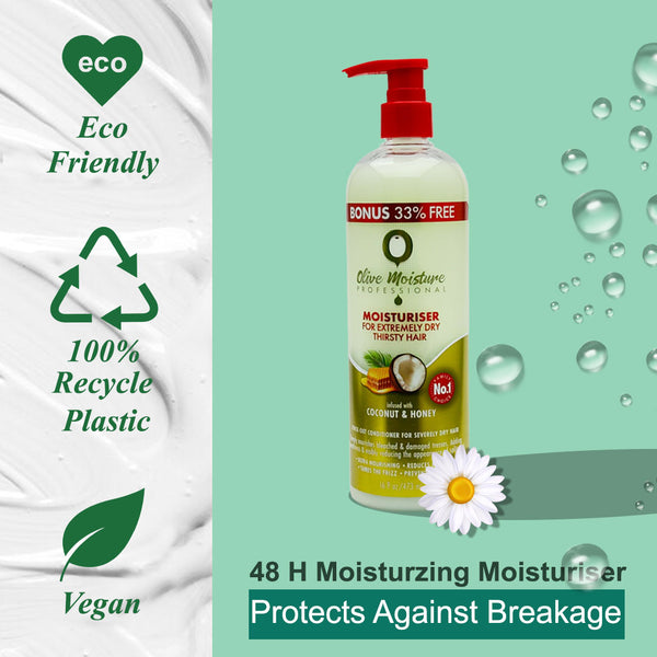 Olive Moisture Professional Moisturiser For Extremely Dry, Thirsty Hair - 473ml - Afro Hair Boutique