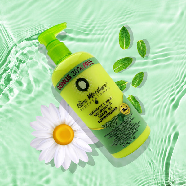 Olive Moisture Professional Rosemary & Mint Nourishing Leave In Conditioner 473ml - Afro Hair Boutique