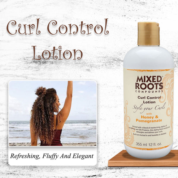Mixed Roots Compounds Curl Control Lotion 355ml Style your Curl Honey & Pomegranate - Afro Hair Boutique