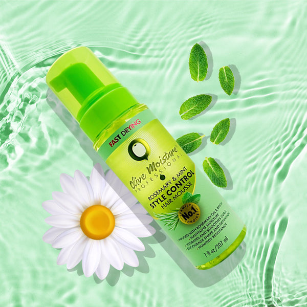 Olive Moisture Professional Rosemary And Mint Style Control Hair Mousse 207ml - Afro Hair Boutique