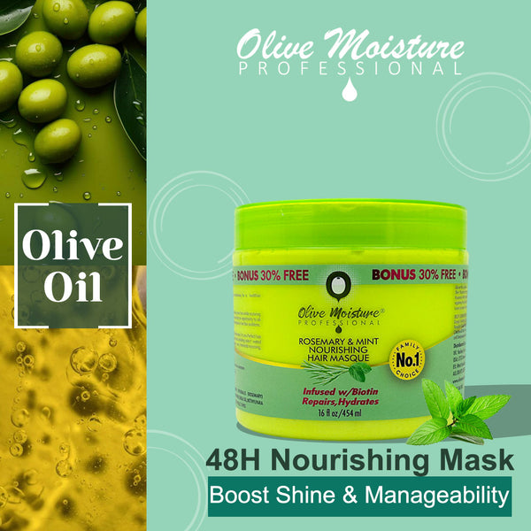 Olive Moisture Professional Rosemary And Mint Nourishing Hair Mask 454ml - Afro Hair Boutique