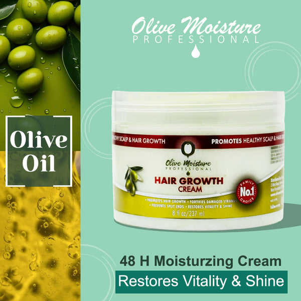 Olive Moisture Professional Hair Growth Cream - 237ml - Afro Hair Boutique