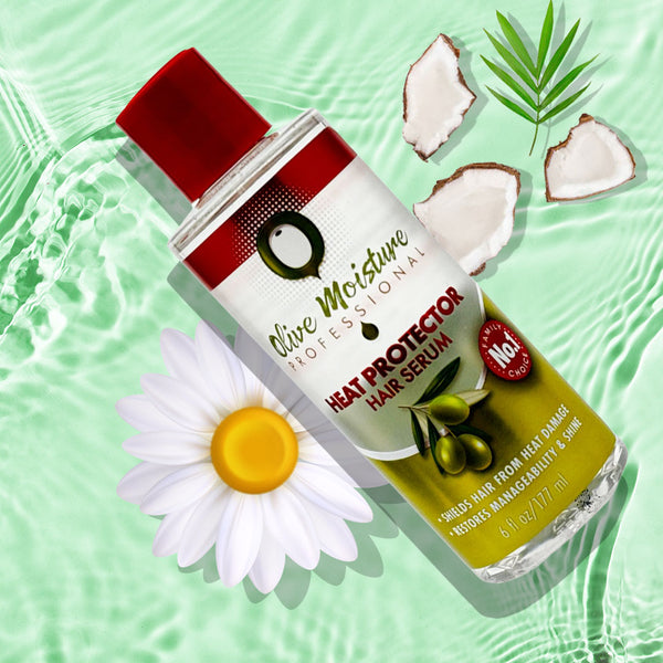 Olive Moisture Professional Heat Protector Hair Serum - 177ml - Afro Hair Boutique