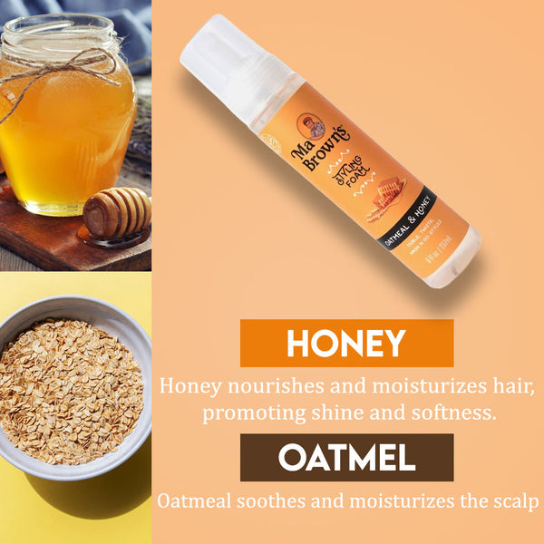 Ma Browns Styling Foam With Oatmeal And Honey - 237ml
