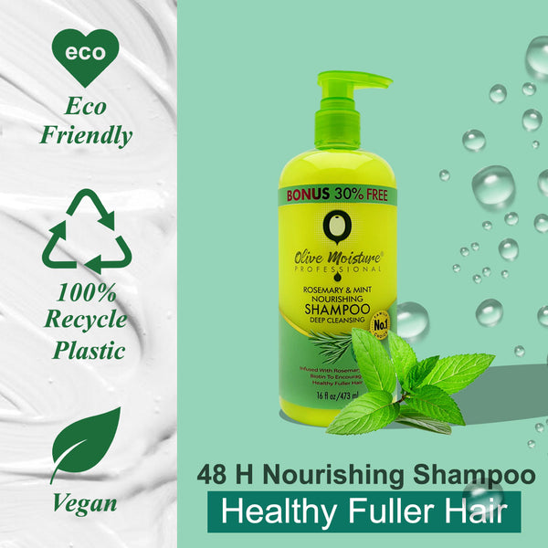 Olive Moisture Professional Rosemary And Mint Nourishing Shampoo 473ml - Afro Hair Boutique