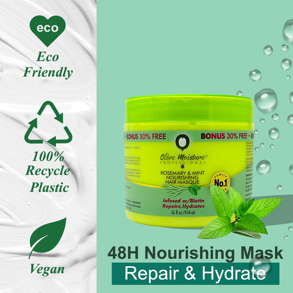 Olive Moisture Professional Rosemary And Mint Nourishing Hair Mask 454ml - Afro Hair Boutique