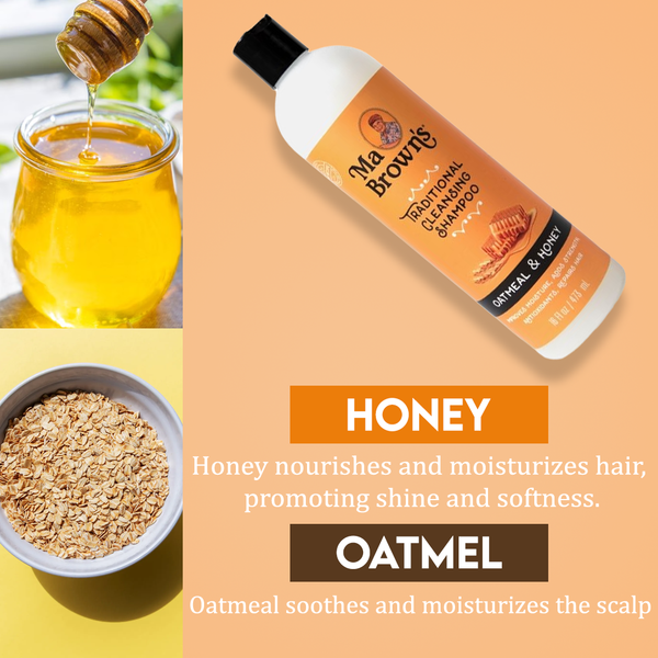 Ma Browns Traditional Cleansing Shampoo With Oatmeal And Honey - 473ml