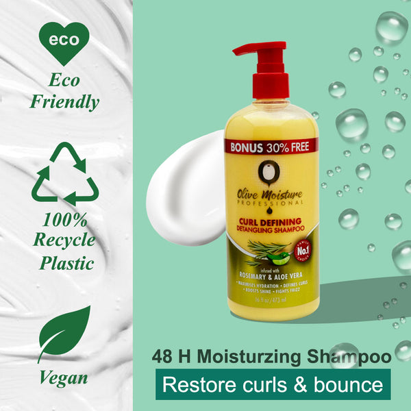 Olive Moisture Professional Curl Defining Detangling Shampoo - 473ml - Afro Hair Boutique