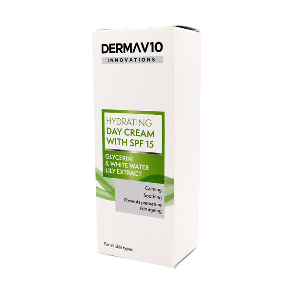 Derma V10 Hydrating Day Cream With SPF 15 50ml - Afro Hair Boutique