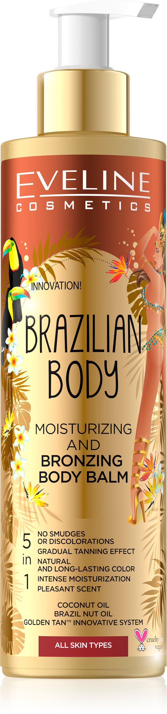 Eveline Brazilian Body Moisturizing And Bronzing Body Balm 200ml - Afro Hair Boutique