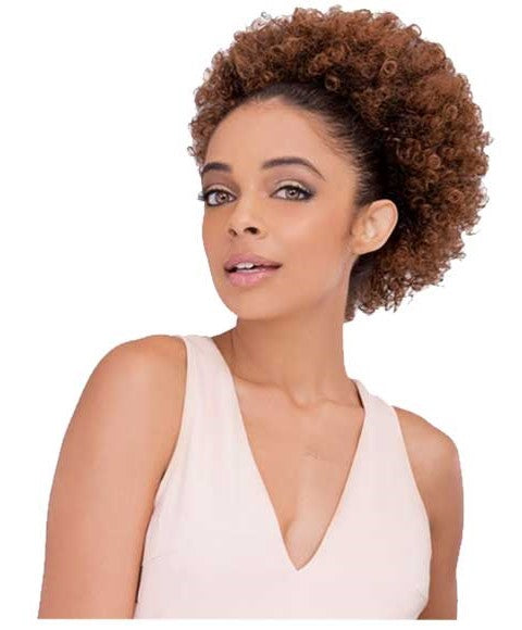 Janet Collection Noir Every Time Syn Afro Perm L String Ponytail