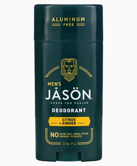 Jason  Mens Citrus Plus Ginger Deodorant Stick