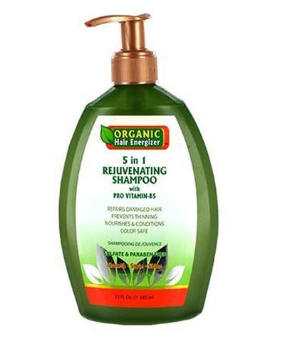 Organic Hair Energizer 5 In 1 Rejuvenating Shampoo with Pro Vitamin B5 385ml