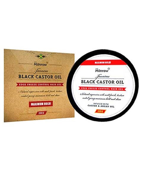 June Milnrow  Jamaican Black Castor Oil Edge Freeze Control Hair Gel Maximum Hold