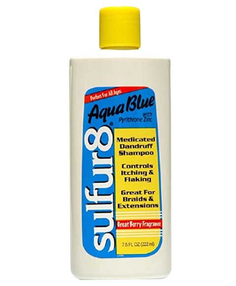J. Strickland Africa Sulfur 8 Aqua Blue Medicated Dandruff Shampoo